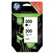Farba do tlačiarne HP 300 (CN637EE) - cartridge, black + color (čierna + farebná)
