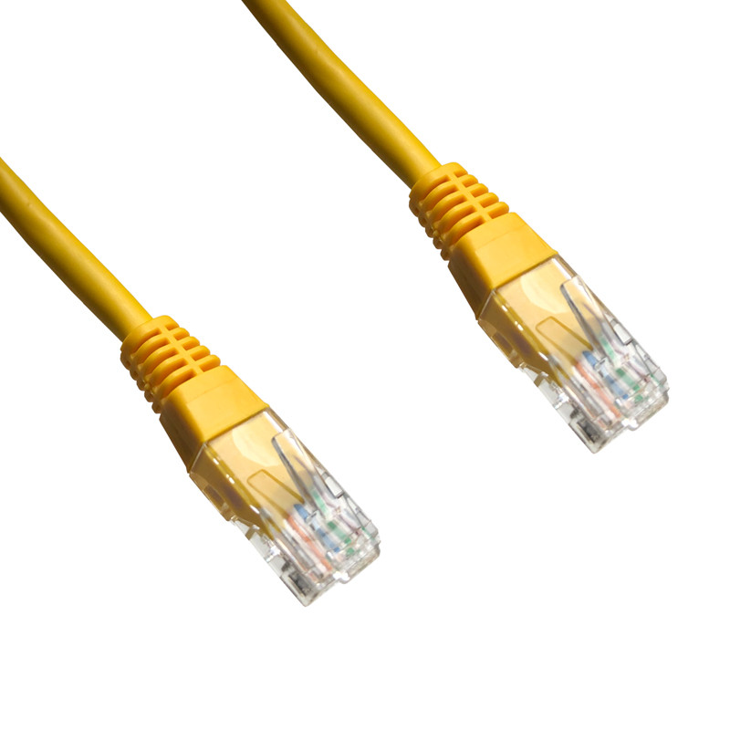 DATACOM patch cord UTP cat5e 10M žltý