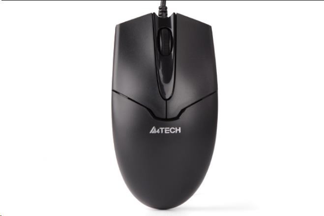 A4tech OP-550NU, myš, 2click, 1 koliesko, 3 tlačidlá, USB, čierna