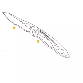 Leatherman SKELETOOL KBx nôž strieborná/zelená Leatherman SKELETOOL KBx nôž strieborná/zelená