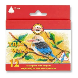 Voskovky Koh-I-Noor Trio Wax 8272 trojhr.10mm 12 farieb