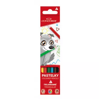 Pastelky Concorde trojhranné 6ks Pastelky Concorde trojhranné 6ks