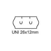Etikety Univerzal 26x12mm biele