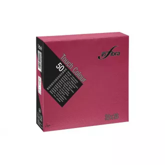 Obrúsky papierové INFIBRA 2vrs. 33x33cm bordová 50ks