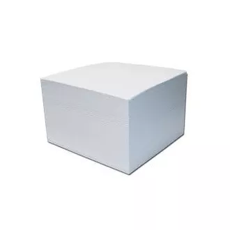 Blok kocka 8,5x8,5x4cm nelepená biela