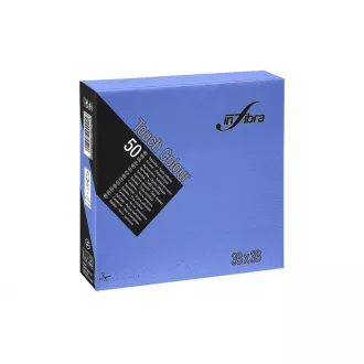 Obrúsky papierové INFIBRA 2vrs. 33x33cm modré 50ks
