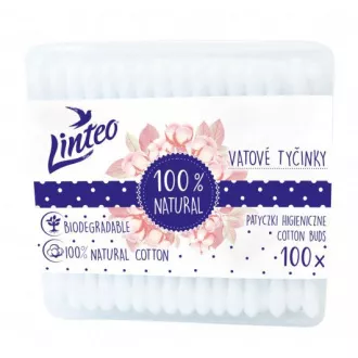 Vatové tyčinky eko Linteo 100ks box Vatové tyčinky eko Linteo 100ks box