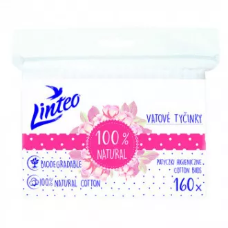 Vatové tyčinky eko Linteo 160ks zip Vatové tyčinky eko Linteo 160ks zip