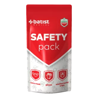 SAFETY pack maska+rukavice+obrúsok 3v1 SAFETY pack maska+rukavice+obrúsok 3v1