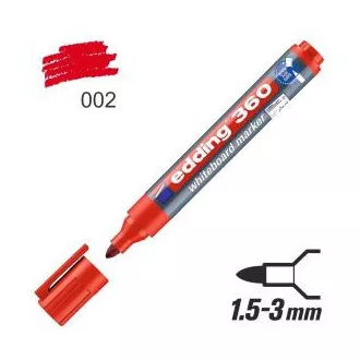 Popisovač Edding 360 na biele tabule červený okrúhly hrot 1,5-3mm