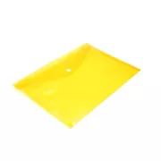 Obálka listová kabelka A4 s cvokom PP žltá