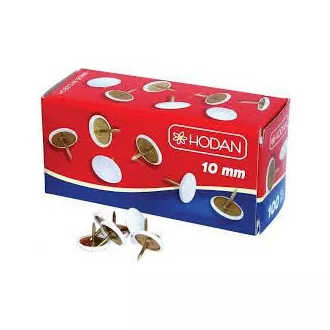 Pripináčiky 10mm 100ks 225 biele Hodan
