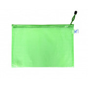 Obálka listová kabelka A4 na zips sieťovaná zelená