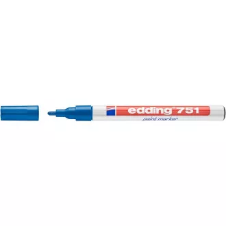 Popisovač Edding 751 lakový modrý valcový hrot 1-2mm Popisovač Edding 751 lakový modrý valcový hrot 1-2mm