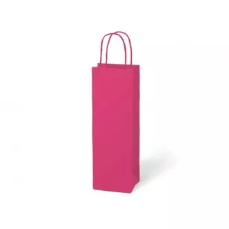 Taška MFP na fľašu T12 kraft 12x36x9cm ružová