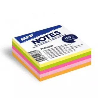Bloček samolepiaci 50x50mm 5 neón farieb 5x50 listov MFP Bloček samolepiaci 50x50mm 5 neón farieb 5x50 listov MFP
