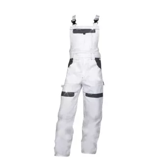 Nohavice s trakmi ARDON®COOL TREND bielo-sivé skrátené | H8815/XL