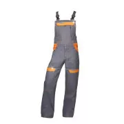 Nohavice s trakmi ARDON®COOL TREND šedo-oranžové skrátené | H8409/3XL