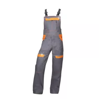 Nohavice s trakmi ARDON®COOL TREND šedo-oranžové skrátené | H8409/XL