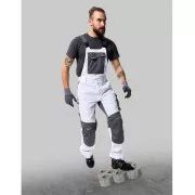 Nohavice s trakmi ARDON®SUMMER biele skrátené | H5627/2XL