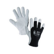 Kombinované rukavice TECHNIK ECO, čierno-biele, veľ. 10