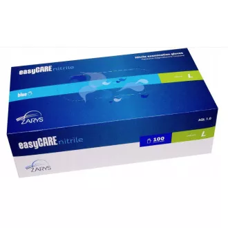 Rukavice nitril. nepúdr. easyCARE veľ. L modré 100ks Rukavice nitril. nepúdr. easyCARE veľ. L modré 100ks