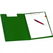 Písacia podložka A4 dvojdoska s klipom zelená