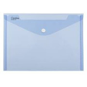 Obálka listová kabelka A4 s cvokom PP modrá