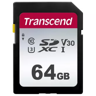 TRANSCEND SDXC 64GB 300S karta, UHS-I U3 V30 (R:95/W:45 MB/s) TRANSCEND SDXC 64GB 300S karta, UHS-I U3 V30 (R:95/W:45 MB/s)