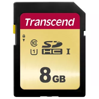 TRANSCEND SDHC karta 8GB 500S, UHS-I U1 (R:95/W:60 MB/s) TRANSCEND SDHC karta 8GB 500S, UHS-I U1 (R:95/W:60 MB/s)