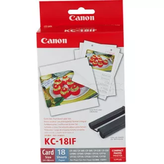 Canon KC18IF nálepka 54x86 18ks do termosublimačnej tlačiarne