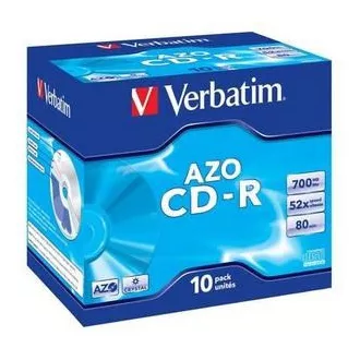 VERBATIM CD-R(10-Pack)Jewel/Crystal/DLP/52x/700MB