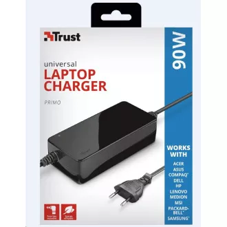 TRUST Univerzálny napájací adaptér pre notebooky Primo 90W-19V Laptop Charger