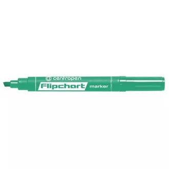 Značkovač Centropen 8560 na Flipchart zelený klinový hrot 1-4,6mm Značkovač Centropen 8560 na Flipchart zelený klinový hrot 1-4,6mm