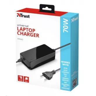 TRUST Univerzálny napájací adaptér pre notebooky Primo 70W-19V Laptop Charger