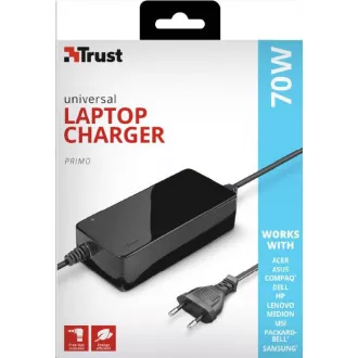 TRUST Univerzálny napájací adaptér pre notebooky Primo 70W-19V Laptop Charger
