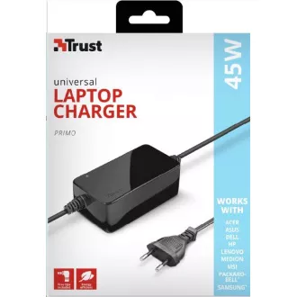 TRUST Univerzálny napájací adaptér pre notebooky 45W Primo Laptop Charger