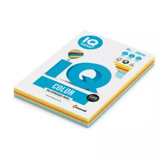 Papier xerografický IQ A4/80g mix 5x50 listov intenzívnej farby Papier xerografický IQ A4/80g mix 5x50 listov intenzívnej farby