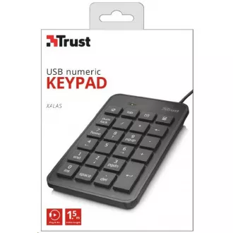 TRUST klávesnica Xalas USB Numeric Keypad