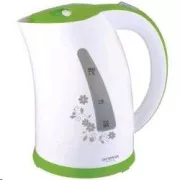 Orava VK-3417 G rýchlovarná kanvica, 2000 W, 1.7 l, automatické vypnutie, biela / zelená