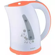 Orava VK-3417 P rýchlovarná kanvica, 2000 W, 1.7 l, automatické vypnutie, biela / oranžová