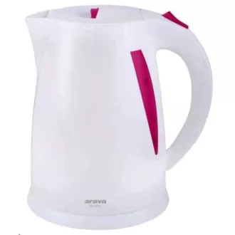 ORAVA VK-3117 R rýchlovarná kanvica, 2000 W, 1.7 l, automatické vypnutie, ružová / biela