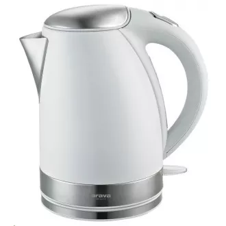 Orava VK-3217 W rýchlovarná kanvica, 2000 W, 1.7 l, automatické vypnutie, biela