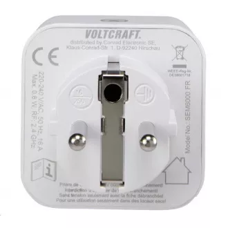 CONRAD Zásuvkový merač spotreby el. energie a spínacia zásuvka 2v1 VOLTCRAFT SEM6000FR, s Bluetooth, SK verzia CONRAD Zásuvkový merač spotreby el. energie a spínacia zásuvka 2v1 VOLTCRAFT SEM6000FR, s Bluetooth, SK verzia