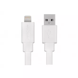 AVACOM MFI-120W kábel USB - Lightning, MFi certifikácia, 120cm, biela