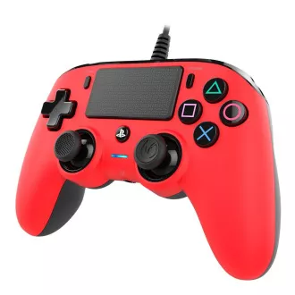 Nacon Wired Compact Controller - ovládač pre PlayStation 4 - červený Nacon Wired Compact Controller - ovládač pre PlayStation 4 - červený