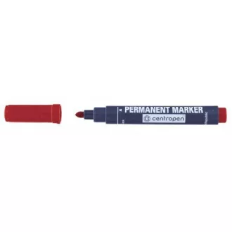 Popisovač Centropen 8510 permanent červený valcový hrot 2,5mm