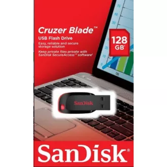 SanDisk Flash Disk 128GB Cruzer Blade, USB 2.0, čierna