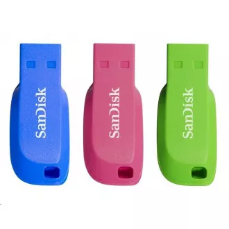 SanDisk Flash Disk 16GB Cruzer Blade (3-pack, 3x 16GB) USB 2.0, modrá, zelená, ružová SanDisk Flash Disk 16GB Cruzer Blade (3-pack, 3x 16GB) USB 2.0, modrá, zelená, ružová