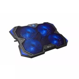 C-TECH chladiaca podložka pod NTB Zefyros (GCP-01B), casual gaming, 17, 3", modré podsvietenie, regulácia otáčok C-TECH chladiaca podložka pod NTB Zefyros (GCP-01B), casual gaming, 17, 3", modré podsvietenie, regulácia otáčok